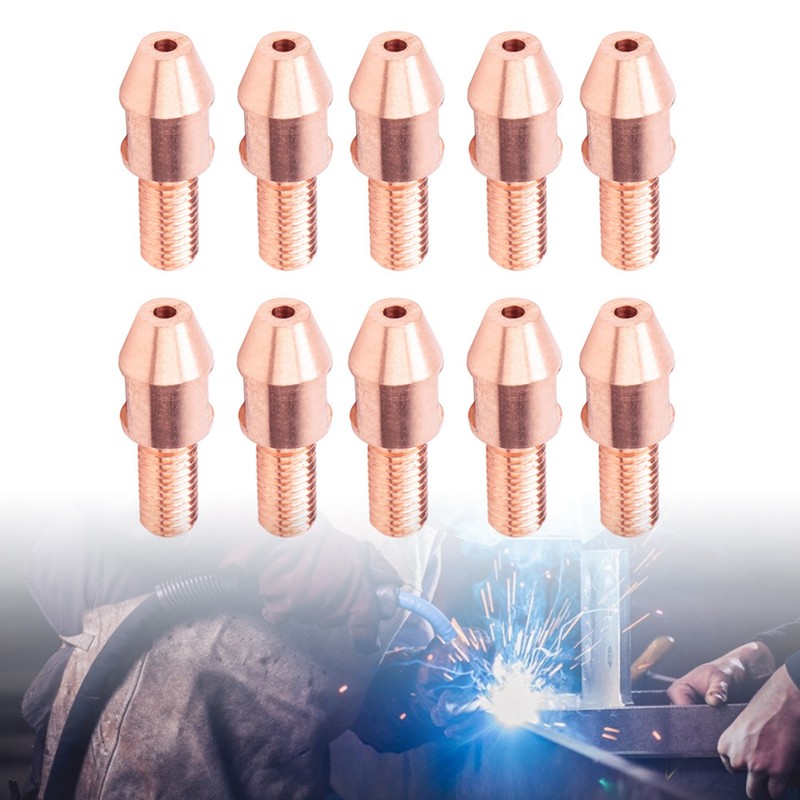 10Pcs Welding Contact Tip Submerged Copper Arc Nozzle Accessory M12