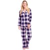 Fishers Finery Women's EcoFlannel Plaid Full Length Pajama Set with