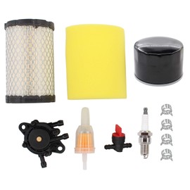 ApplianPar Tune Up Maintenance Service Kit Air Oil Fuel Filter and Fuel Pump Spark Plug Valve and Clamp for D100 D105 D130 D140 D160 D170 D125 Lawn Mower Tractor