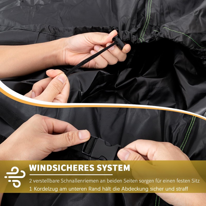 BEEWAY Weatherproof Grill Cover, 420D Oxford Fabric, Gas Grill Cover,