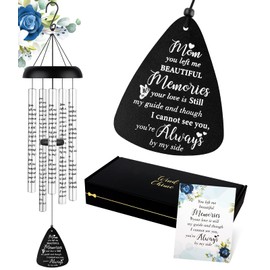Sympathy Gift Wind Chimes for Outside - Memorial Gifts for Loss of Mother Mom Mama, Bereavement Gifts in Memory of a Loved One, Windchimes Outdoors Grief Condolence Remembrance Deep Tone Unique