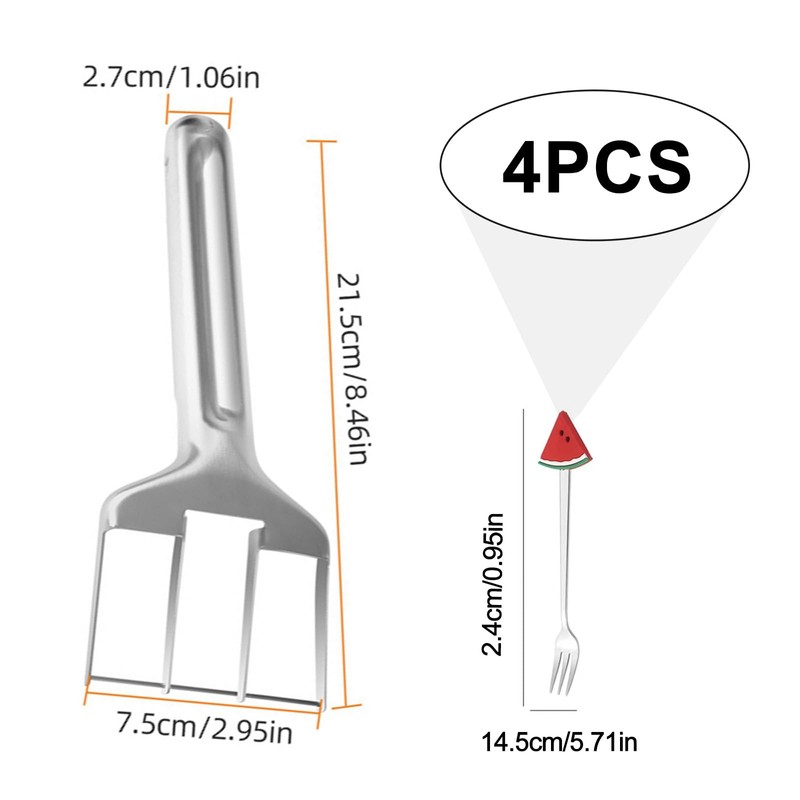 Watermelon Cutter, Watermelon Slicer, Stainless Steel Slicer Fruit Cutter Melon