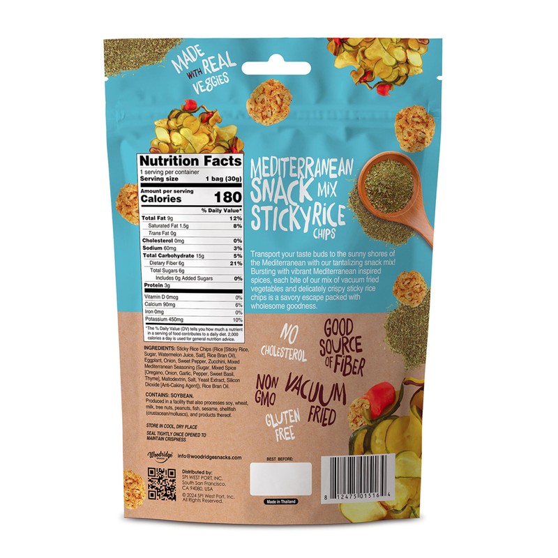 Woodridge Snacks | Vacuum Fried Veggies with Sticky Rice Chips