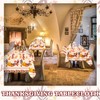 ORNACELE 2PCS Thanksgiving Fall Tablecloth Disposable - 108" × 54",