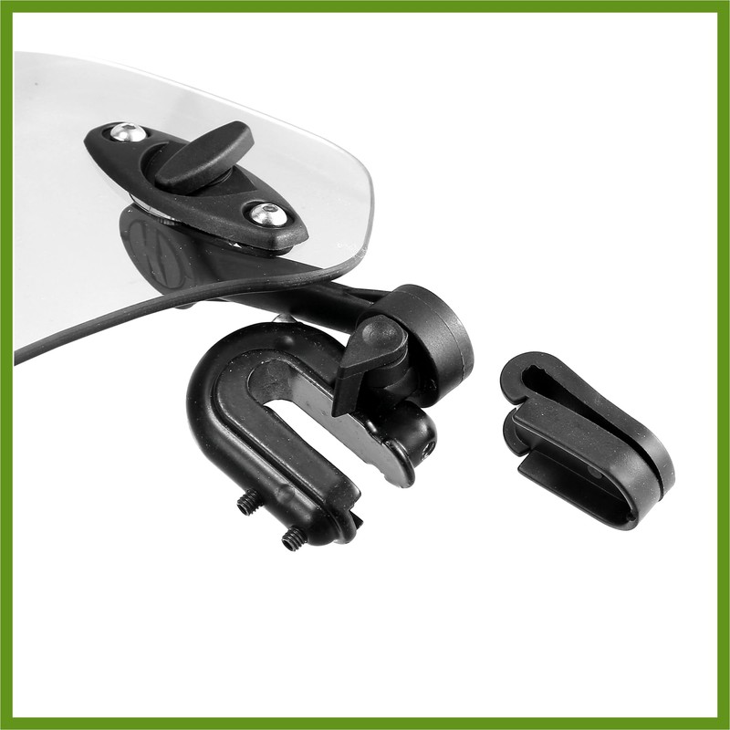 HOPESPANNER 28.5cm Motorcycle Windshield Motorcycle Wind Deflector Clear Lens Adjustable