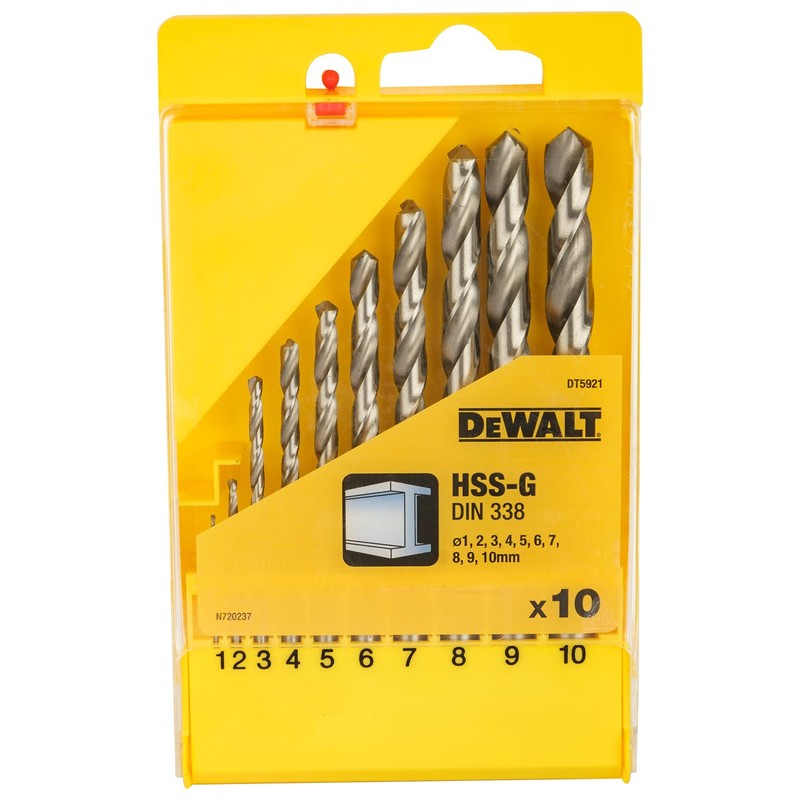 DeWalt DT5921QZ Extreme Metal Drill Bit Set (10 Pieces), DEWDT5921QZ
