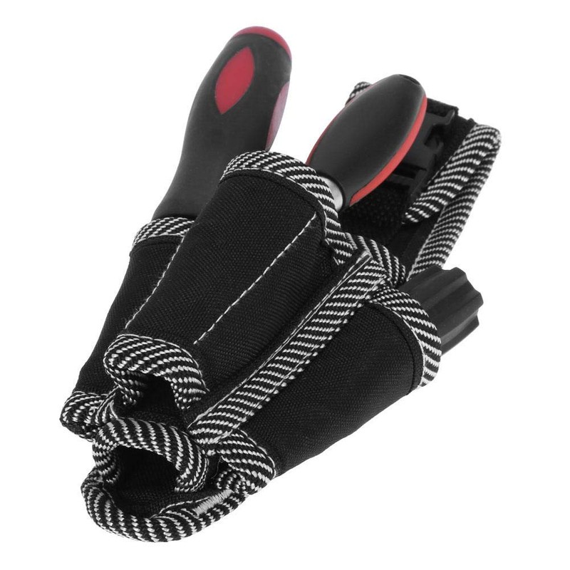 Black Multifunctional Electrician Tool Bag Waist Bag Belt Storage Holder