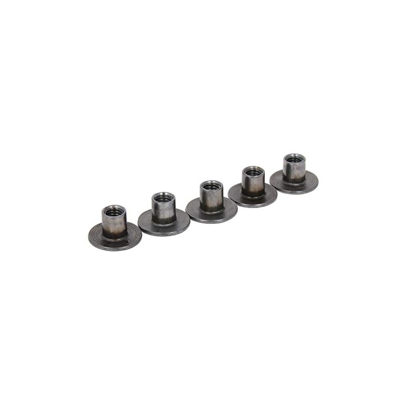 MroMax M6 10mm 30pcs Flat Head Cap nut Brad Hole