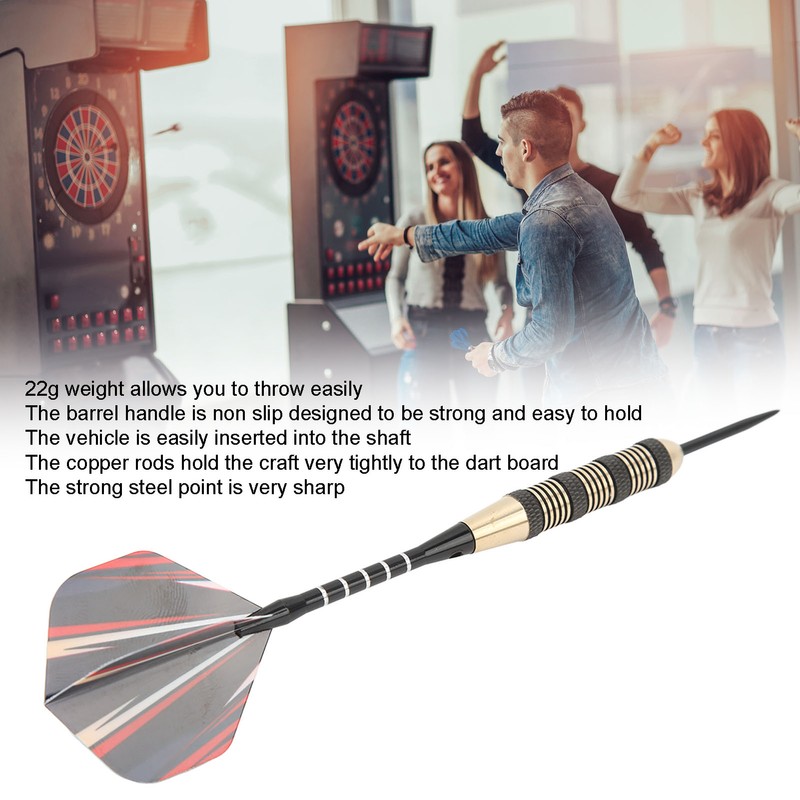 20g 3pcs Darts Set Professional Steel Tip Copper Shafts Dart