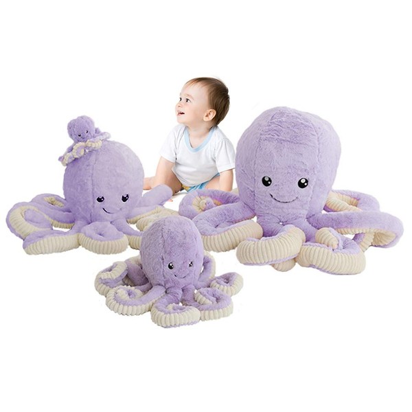 DENTRUN Octopus Stuffed Animals, Octopus Plush Doll Play Toys for Kids Girls Boys Adults Birthday Xmas Gift Present 7/16/24/32 Inches, 5 Colors