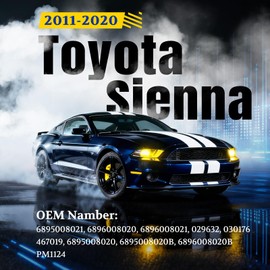 ARANA Rear Hatch Liftgate Struts for Toyota Sienna 2011-2020, PM1124 Trunk Shocks Lift Support Fits Toyota Sienna Base/Limited/CE/L/LE/SE/XLE with Power Lift Gate & 6 Speaker, 2 Pcs