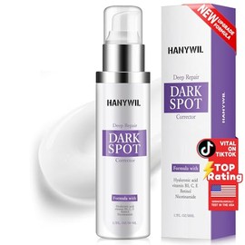 HANYWIL Eliminador de Manchas Oscuras para Rostro y Cuerpo en Suero, Crema de Reparación Rápida del Tono con Tratamiento de Hiperpigmentación, Elimina