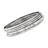 Ross-Simons Sterling Silver Jewelry Set: 5 Bangle Bracelets. 8 inches
