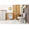 Emma Barclay Noodle Soft Touch Non-Slip Bathroom Rug in White