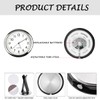 2 x Mini Vehicle Dashboard Clock, Luminous Car Dashboard Clock,