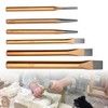 6 Piece Punch and Chisel Set, Wood Carving Hand Chisel