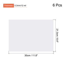 MECCANIXITY 6pcs A4 Self Seal Clear Laminating Sheets 8.5"x11" Laminator Sheet Self Adhesive for Photos Documents, No Machine Needed