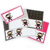 Pink Ninja Place Tent Cards by Adore By Nat -