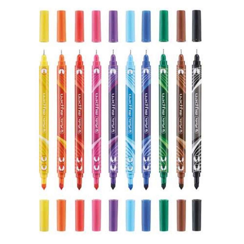 Herlitz My Pen Fineliner and Felt Pen (Pack of 10)