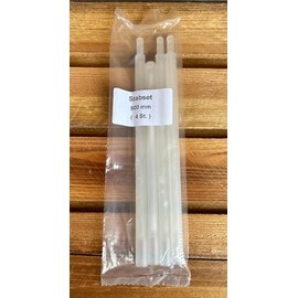 Nesbel Roman Blind Weighted Bar Set Plastic Accessory Replacement Part Transparent Rod Set Roman Blind 800 mm (4 Rods)