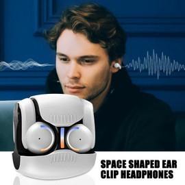 Clip Ear Buds,Earbuds Clip On - Lightweight Noise Reduction Earphones Comfortable for Sports Workouts Workplace Shower Sleeping Game Outdoor