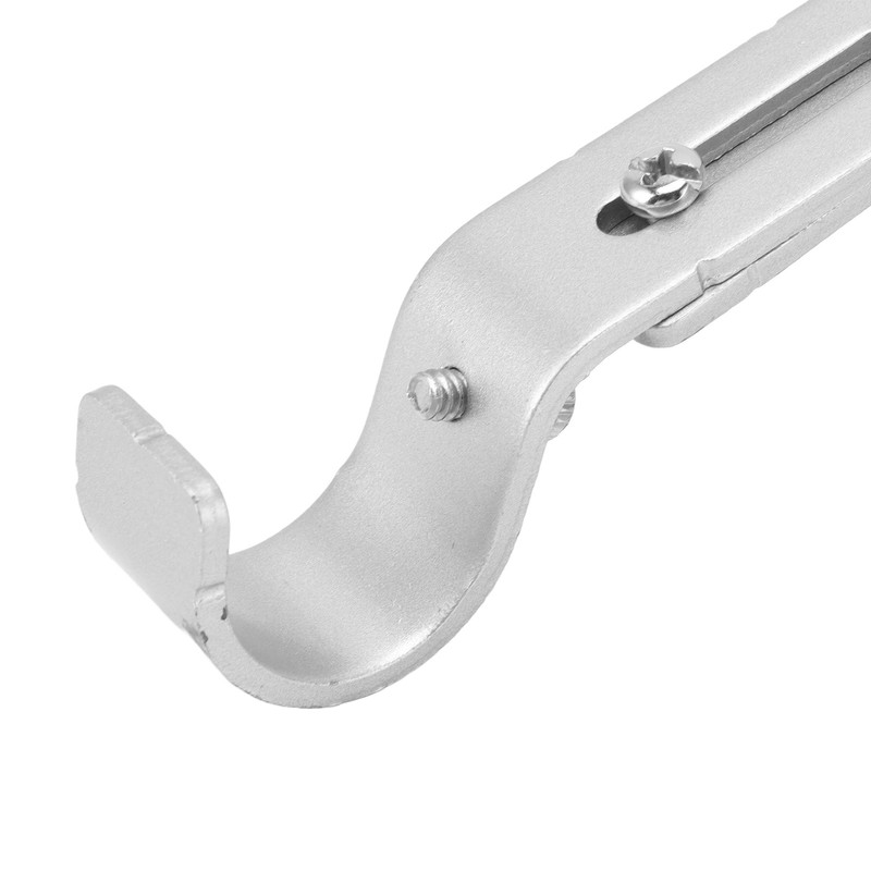 6PCS Curtain Rod Brackets Iron Adjustable Window Curtain Rod Support
