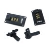 Mewutal 2PCS Luggage Suitcase Combination Lock 3 Digit Combination Password