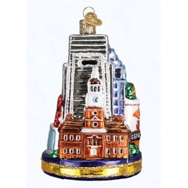 Old World Christmas Cities, Places and Landmarks Glass Blown Ornaments for Christmas Tree Philadelphia