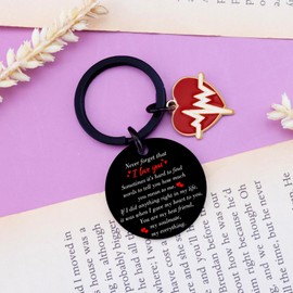 To My Love Keychain for Boyfriend Valentines Day Gifts for Him