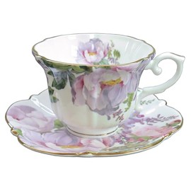 Royal Arden Cup_Saucer White Cup/Approx. 3.9 x 4.9 x 2.8 inches (10 x 12.5 x 7 cm), Saucer/Approx. 5.9 x 5.9 inches (15