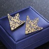 MXUHUI - Broche con diseño retro hueco y ángulo, diseño