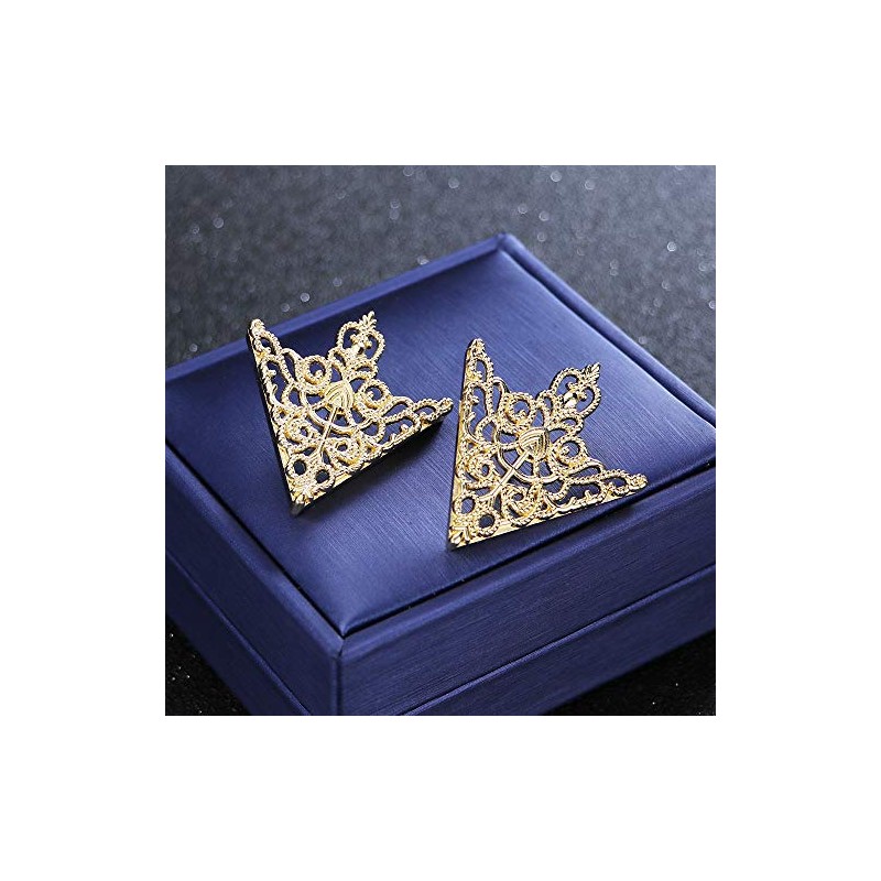 MXUHUI - Broche con diseño retro hueco y ángulo, diseño