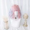 Eileen Short Pink x Blue Wig, Harajuku Style, GAL Type,