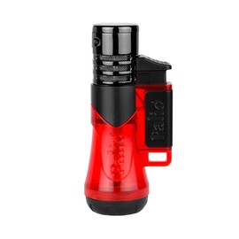 Palió Siena Single Jet-Flame Refillable Butane Torch Lighter, Red | Oversized, High-Capacity, Adjustable Flame, Large Fuel Tank for Up to 100, High Altitude Tested Lighter