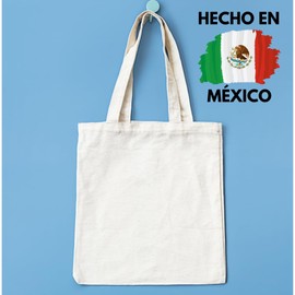 10 Pack Tote Bag de Manta Bolsa 100% Algodón| Bolsas Ecológicas | Bolsas Reutilizables de Tela | Bolsas para Pintar o Imprimir en Serigrafía | Bolsas Reutilizables | Bolsas Hechas en México