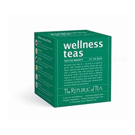 The Republic of Tea Wellnes Tea Assortment Cube, 24 Individually-Wrapped Tea Bags