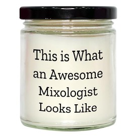 Gifts from Friends to Awesome Mixologists, This is What an Awesome Mixologist Looks Like, 9oz Vanilla Soy Candle for Christmas