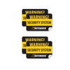 Defender SP100-ST 4 Pack of Window Warning Stickers with UV