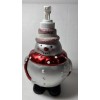 Anna's linens New Christmas Holiday Soap/Lotion dispense Snowman silver with