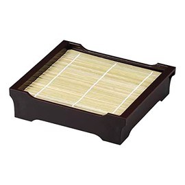 J-kitchens Soba Bowl, Zaru Soba, Kifune Kakaku Seiro (No Bottom Plate), Black, Crack-resistant Resin, 7.9 x 7.3 x 2.0 inches (20 x 18.5 x 5.1 cm), Made in Japan