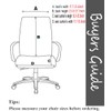 Deisy Dee Computer Office Chair Covers for Stretch Rotating Mid