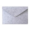 Ciieeo Felt Document Carrier Bag Button Closure Lightweight File Folder