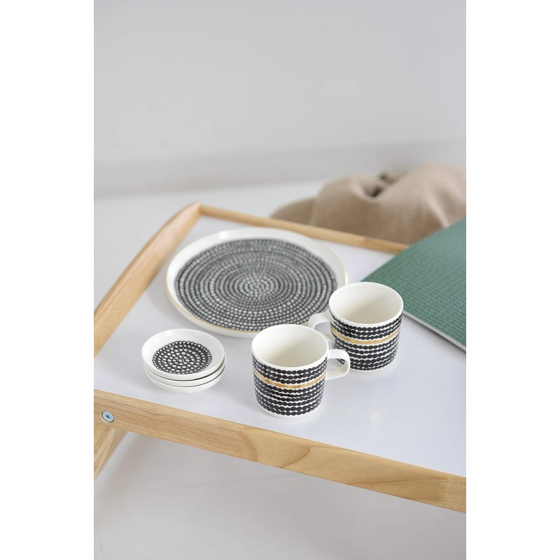 marimekko Siirtolapuutarha 52_1_52199469663 F White x Black Plate 3.3 inches