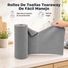 Rollos de Toallas de Microfibra YPZG Towel roll‑Grey‑MX 50 pzas