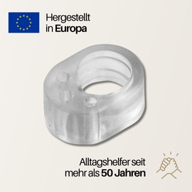 homeXpert Door Handle Buffer Transparent [Pack of 6] Door Stopper for Door Handle, Door Handle Protection for Walls, Stop Damper for Furniture, Latches and Window Latches Against Marks