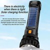 E-SHIDAI 4pcs Solar/Rechargeable Multi Function 1000 Lumens LED Flashlight, with
