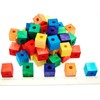 Parrot toys Colored Wooden Wood 48 Pcs. Blocks Parts for