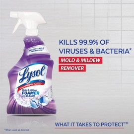 Lysol Bathroom Cleaner Spray with Mold and Mildew Remover, Bleach, 32 oz (Pack of 12)
