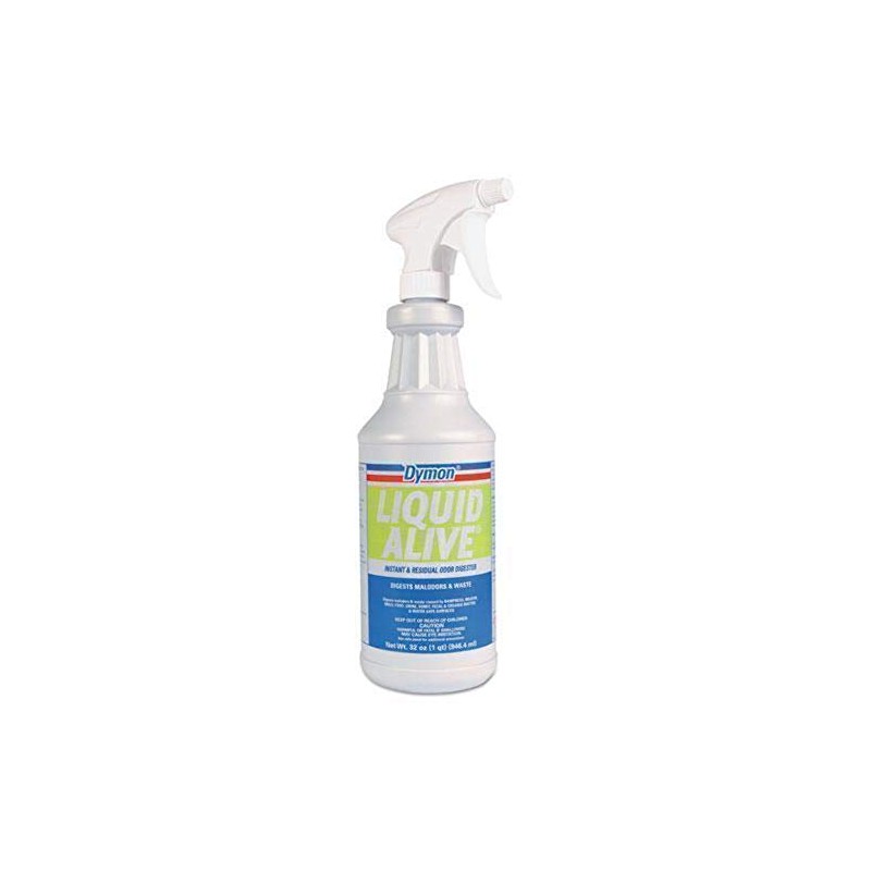 Dymon-33632 Liquid Alive Instant Odor Digester,White, 30-40 ounces, 1 Count