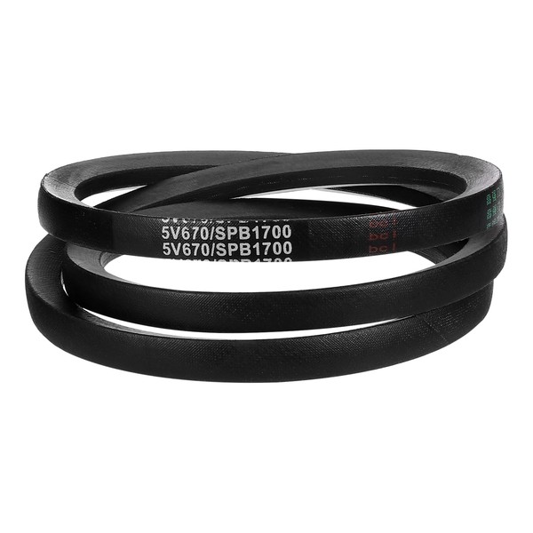 sourcing map 5V670 V-Belt, Classic Wrapped Rubber V-Belt 67" Outside